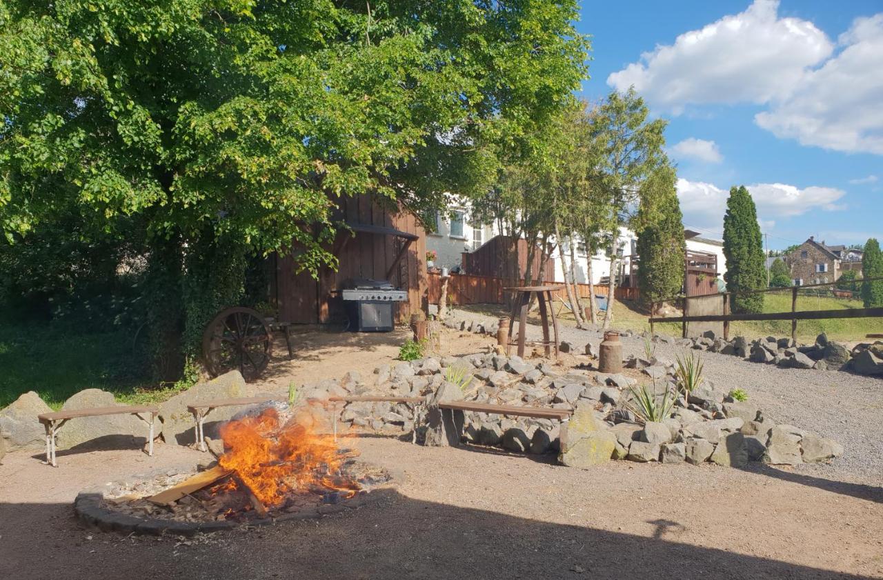Moderne Ferienwohnung Black Beauty Auf Idyllischem Reiterhof Naehe Burg Eltz Münstermaifeld Zewnętrze zdjęcie